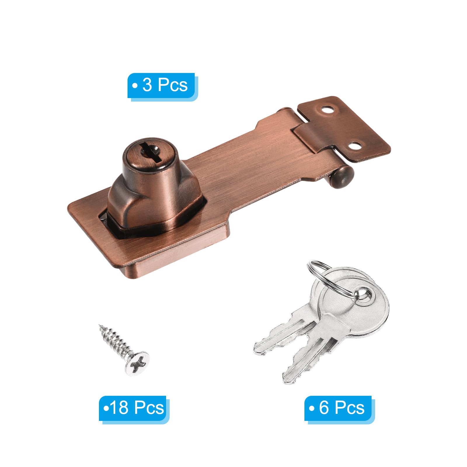 PATIKIL Keyed Hasp Locks - Image 3