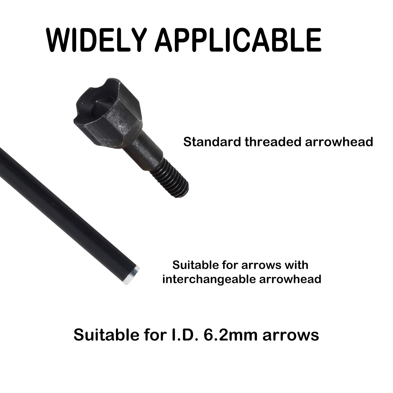 Lot de 12 marteaux à pointe émoussée 125 grains avec étui pour chasse et pratique terrain