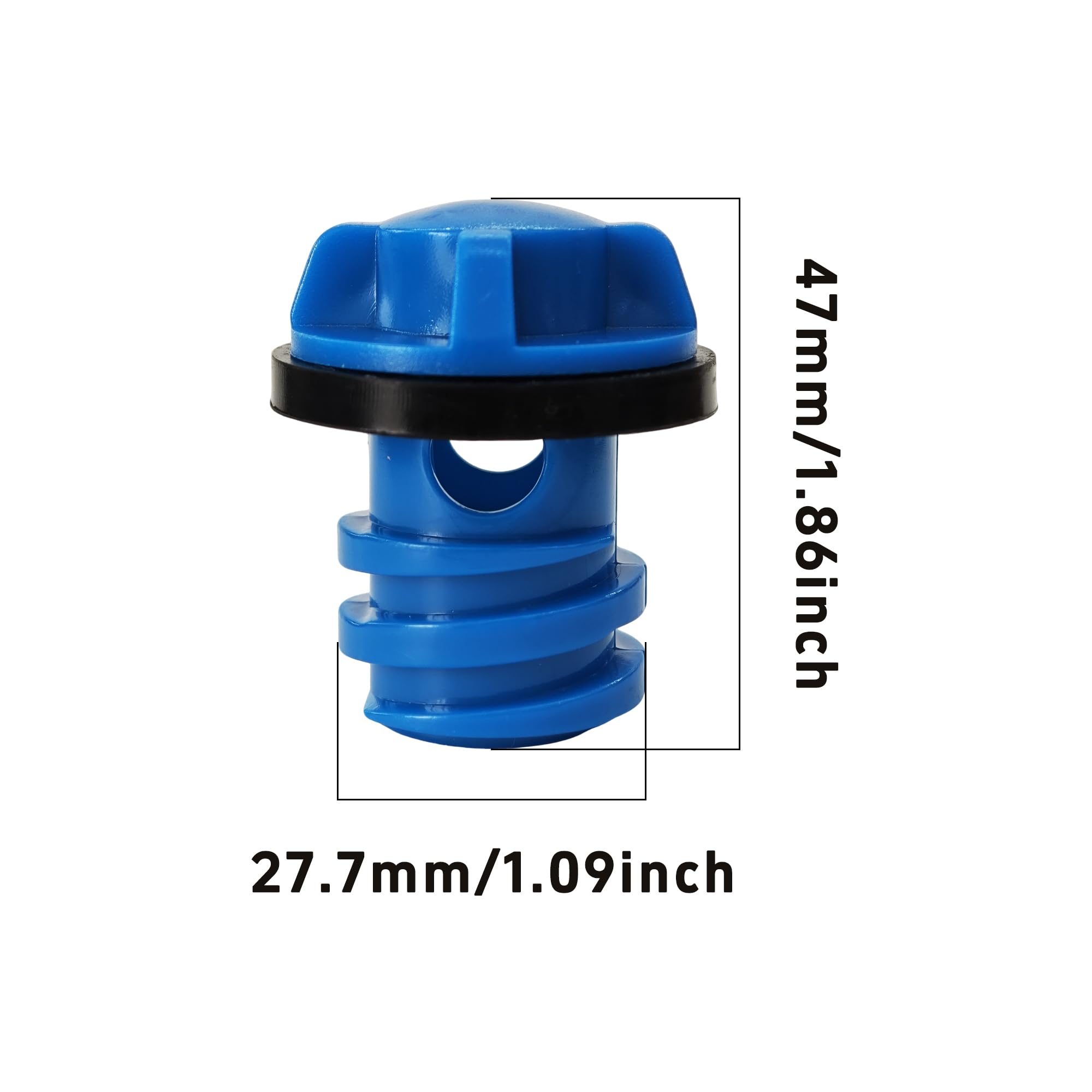 AUXBC 2Pcs Bule Cooler Drain Plug Replacement, Leak-Proof Design Compatible with Most Rotomolded Coolers, Ideal for Tundra, Roadie, Tank Models