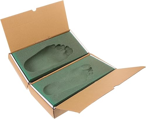 EXCEART Caja de impresión de pie para plantillas ortopédicas personalizadas Kit de moldes de pies 3D Herramienta de fundición y corrección de