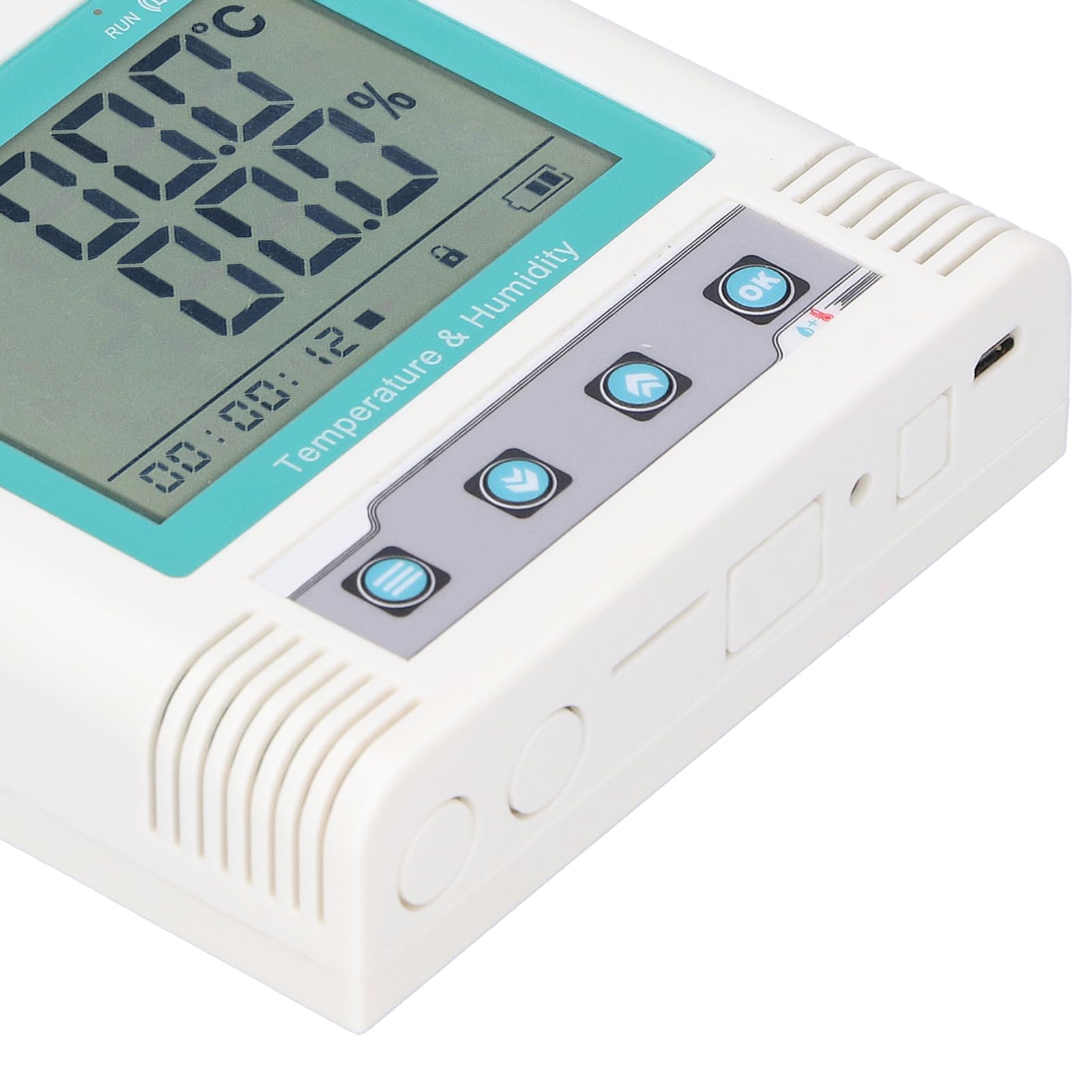 Registrador de datos de temperatura y humedad ZenithAur con precisión de ±0,2 ℃ y ±2% RH, memoria de 260.000 puntos, interfaz USB Registrador de temperatura en tiempo real para
