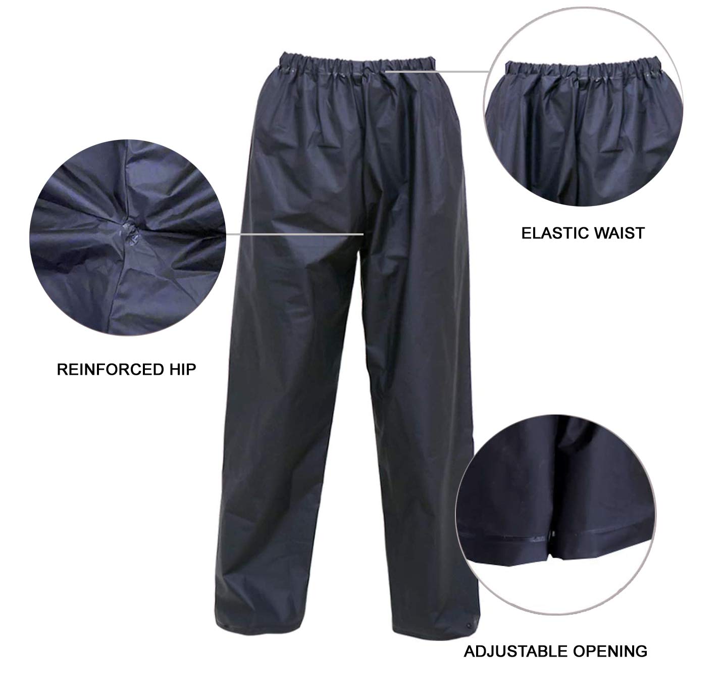 Men's Rain Suit Waterproof Rain Work Gear Ultra-Lite Rain Jacket and Pants Rainwear