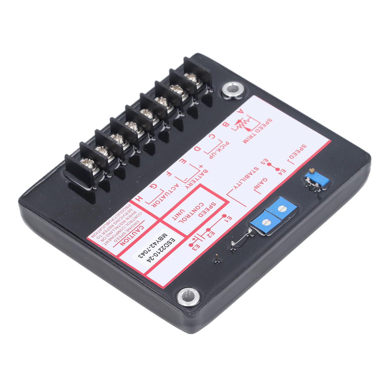 Kontroler Prędkości Generatora 12–24 V DC Natychmiastowa Reakcja Elektroniczna Tablica Sterownicza Ułatwiająca instalację, Szeroki Zakres Sterowania Siłownikiem, Zapobiega Napięciu Zwrotnemu