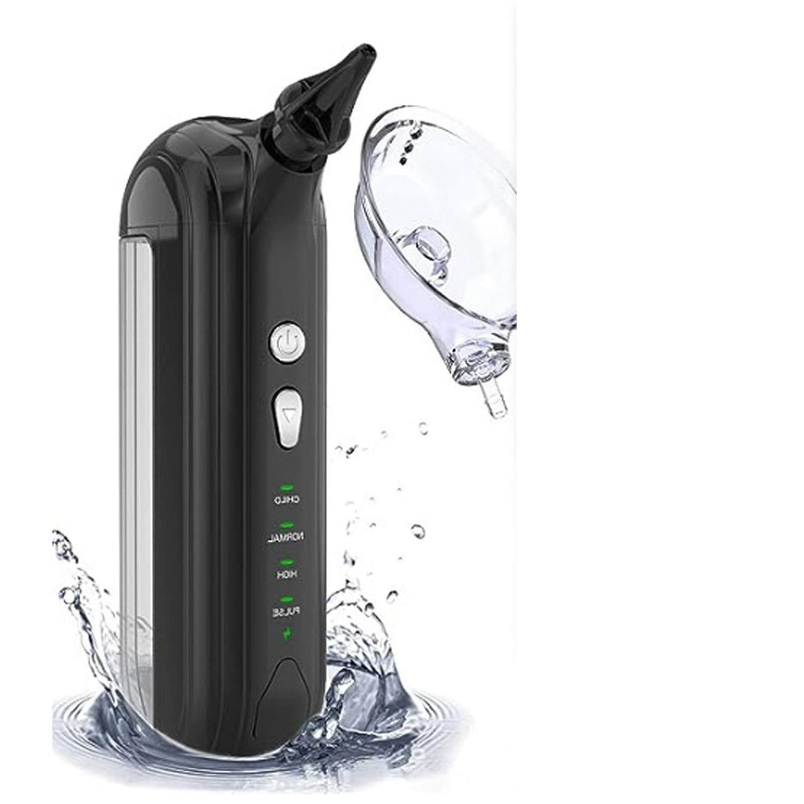 Limpiador de oídos eléctrico (2024), Kit con 4 Modos de presión de Agua, eliminación de Cerumen, Limpieza de oídos for Adultos, Ideal for la higiene Personal y la Limpieza de oídos.(White)