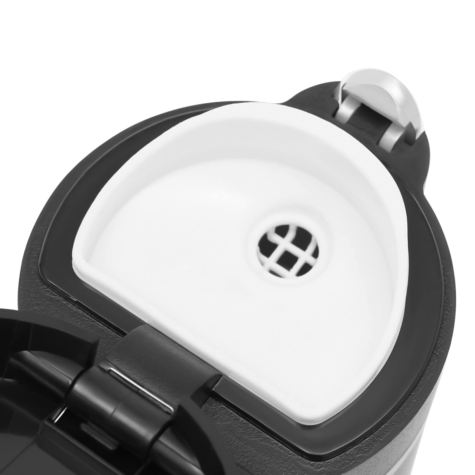 Taza de viaje eléctrica portátil, con pantalla LED, acero inoxidable 304, 450 ml, para coche de 12 V/24 V, longitud de cable de 31,49 pulgadas, para calentar y mantener caliente el agua potable, café