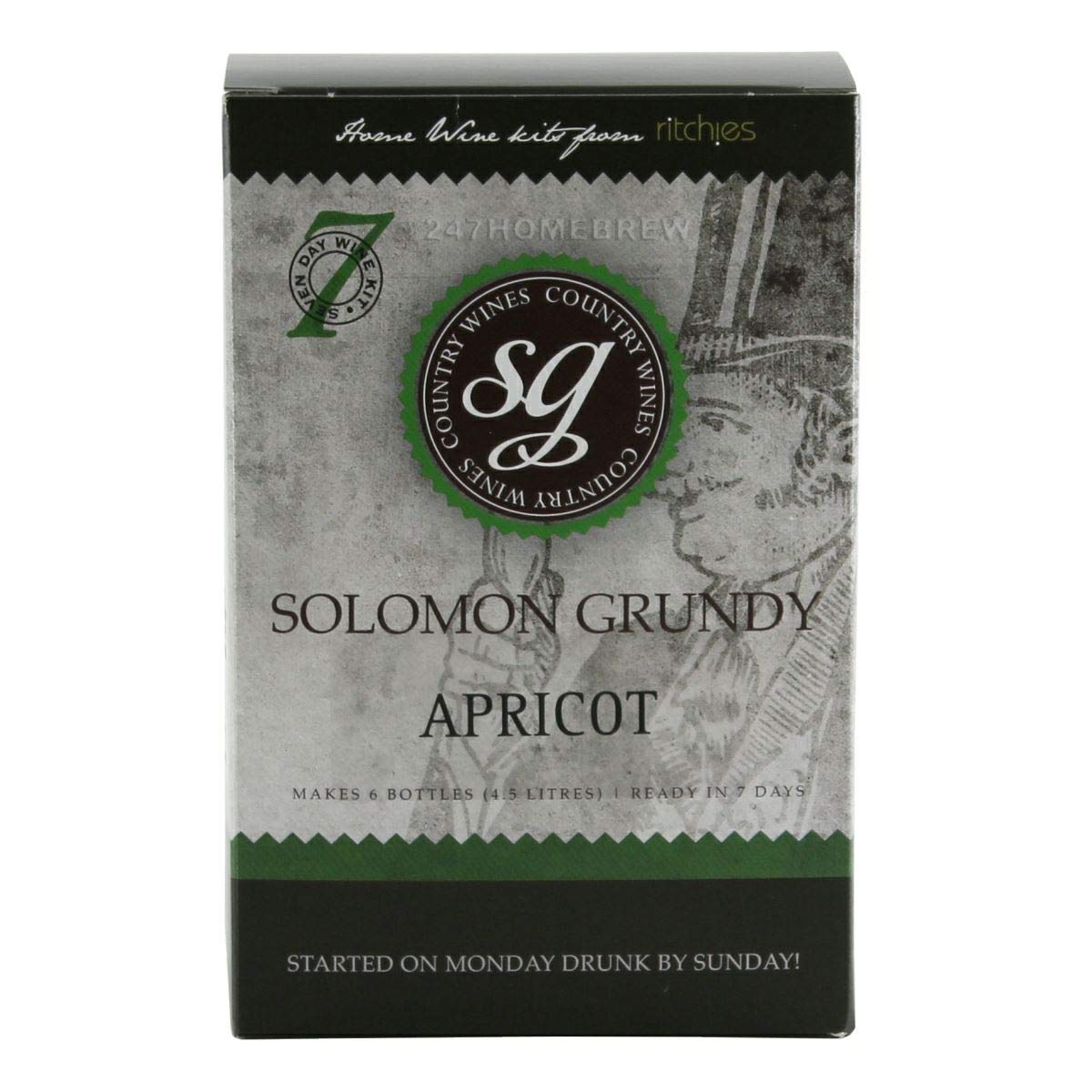 Solomon Grundy Apricot 7 Day Country Wine Kit - Makes 6 Bottles (4.5 litres)