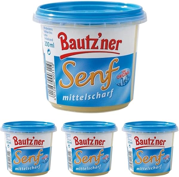Bautz'ner Senf mittelscharf 200 ml Becher - 2