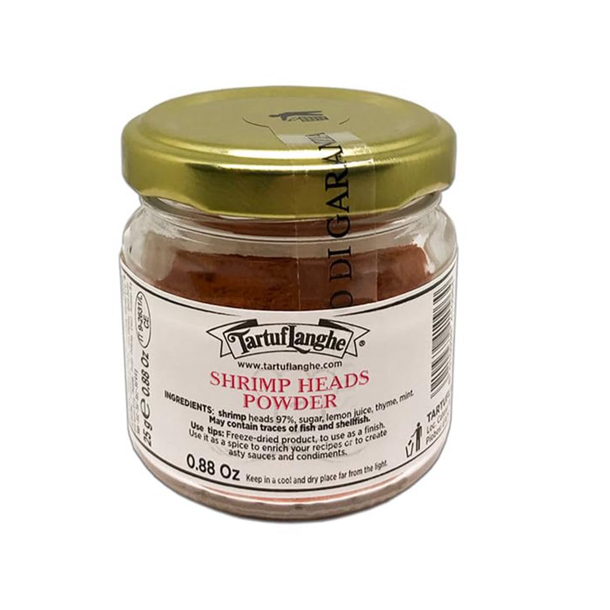 Condimento in polvere TESTE DI GAMBERO ROSSO DI MAZARA noH2O 25g liofilizzati Tartuflanghe