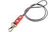 HIFA Lanyard Keychain, Lanyard for keys and ID Badges - Genuine Leather, Elegant Design, Sturdy Clasp - Long Keychain for Car