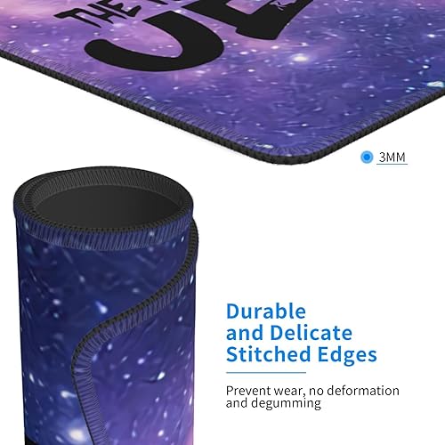 Miniatura 4 de Alfombrilla de mouse con texto en inglés "I Love Jesus", impermeable, para computadora de escritorio, tamaño 8.6 x 7 pulgadas