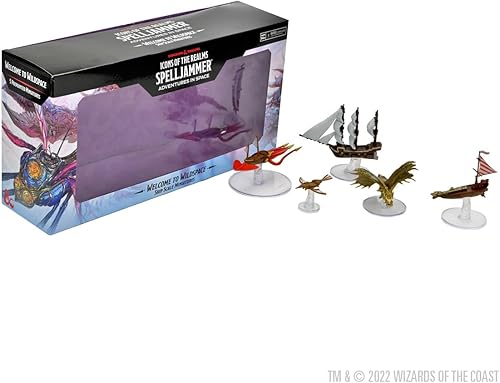 D&D Icons of The Realms Escala de Barcos - Bienvenido a Wildspace - Juego de 5 minifiguras de Calabozos y Dragones