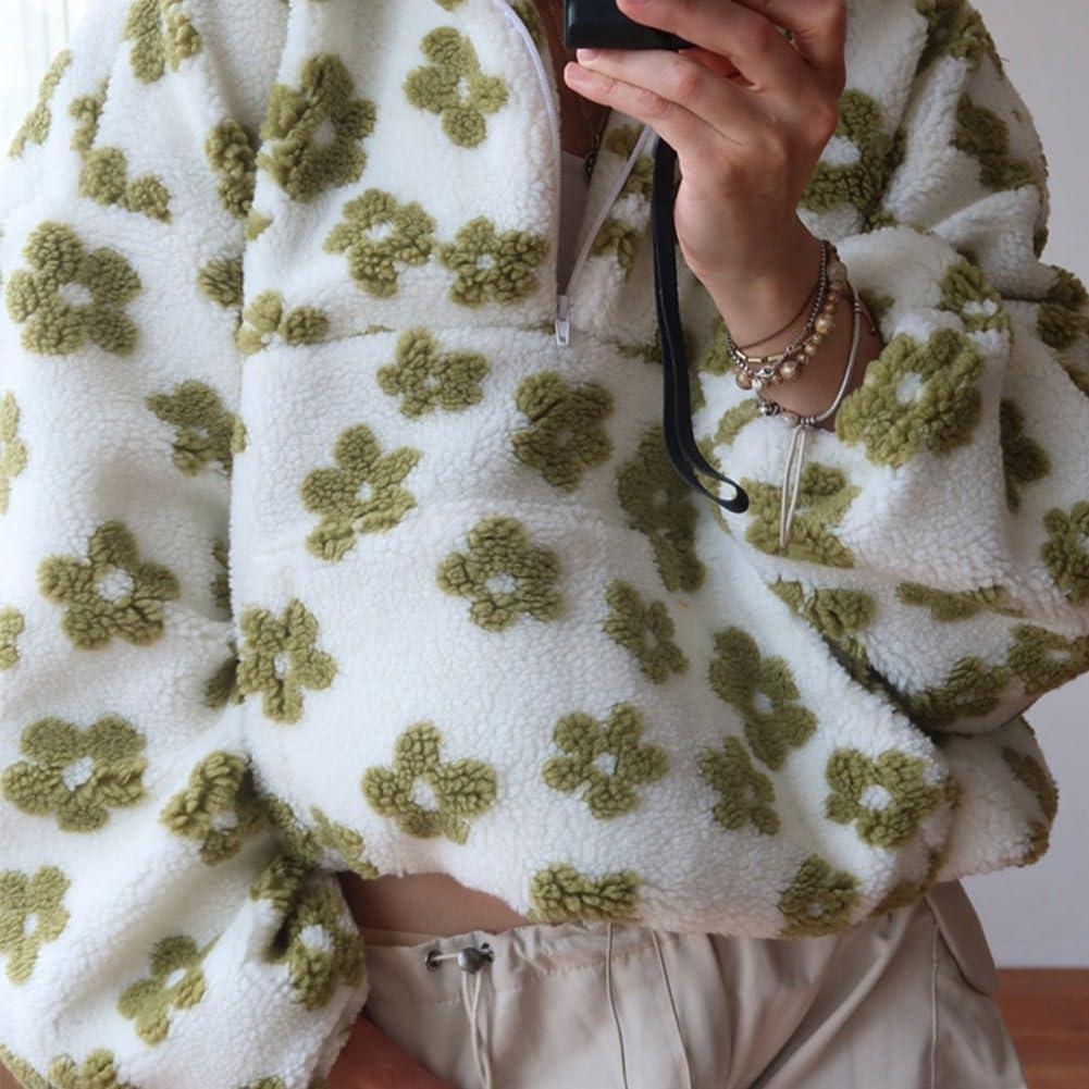 Maglione da donna casual a maniche lunghe oversize con cerniera maglione caldo vintage felpe per uso quotidiano e all'aperto