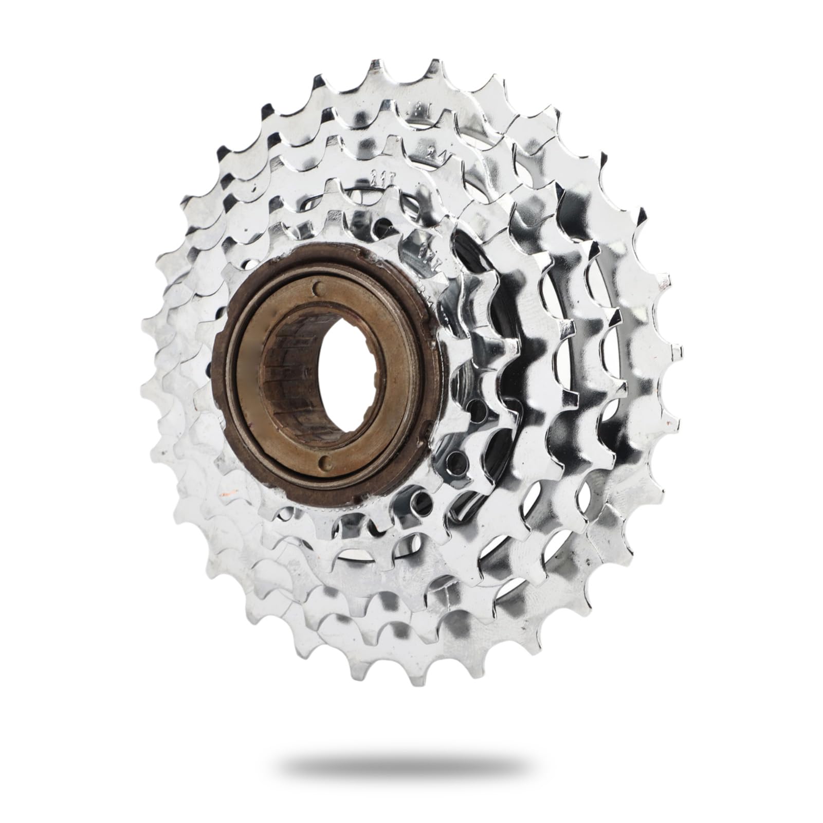 equlup Bike Flywheel, 5 Speed 14-28T Cycling Rear Hub Freewheel Low Noise Portable High Strength Steel Cassette Sprocket for Mountain Road Bike