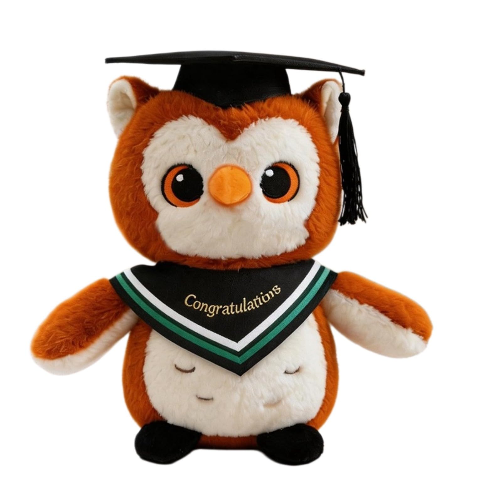 Personalized Graduation Owl 2026 Graduation Plush Grad Gifts for Kids Him Her School College (J)