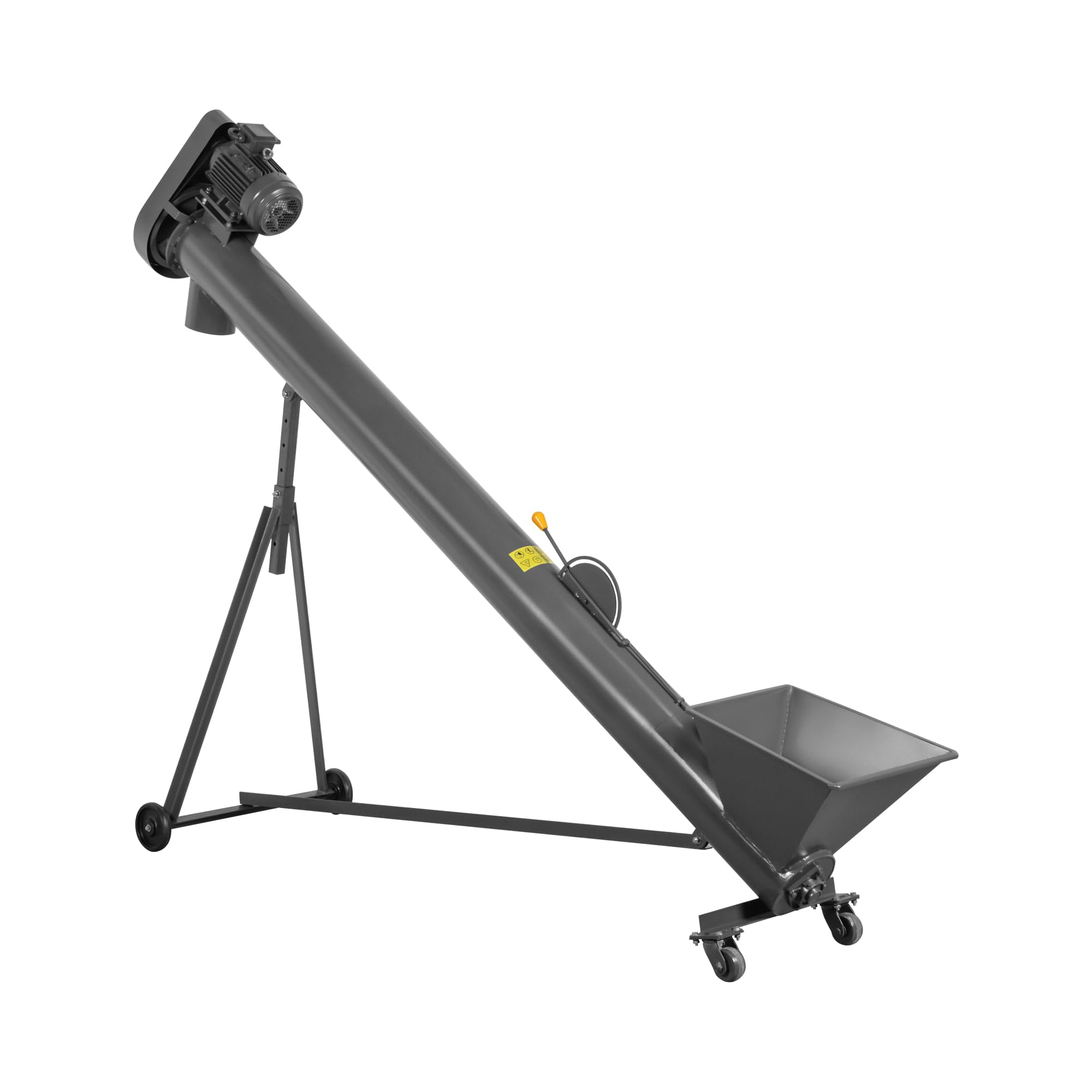Coclea trasportatore 1000 kg/h Altezza: 125 – 175 cm Tubo: 3 m Diametro: 220 mm 4 ruote 2200 W 400 V trasportatore lumaca a pellet