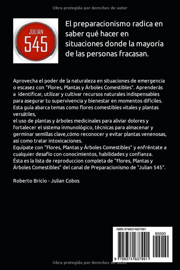 Vista 2 de Julian 545, de YouTube al papel - Flores y plantas comestibles (Spanish Edition)
