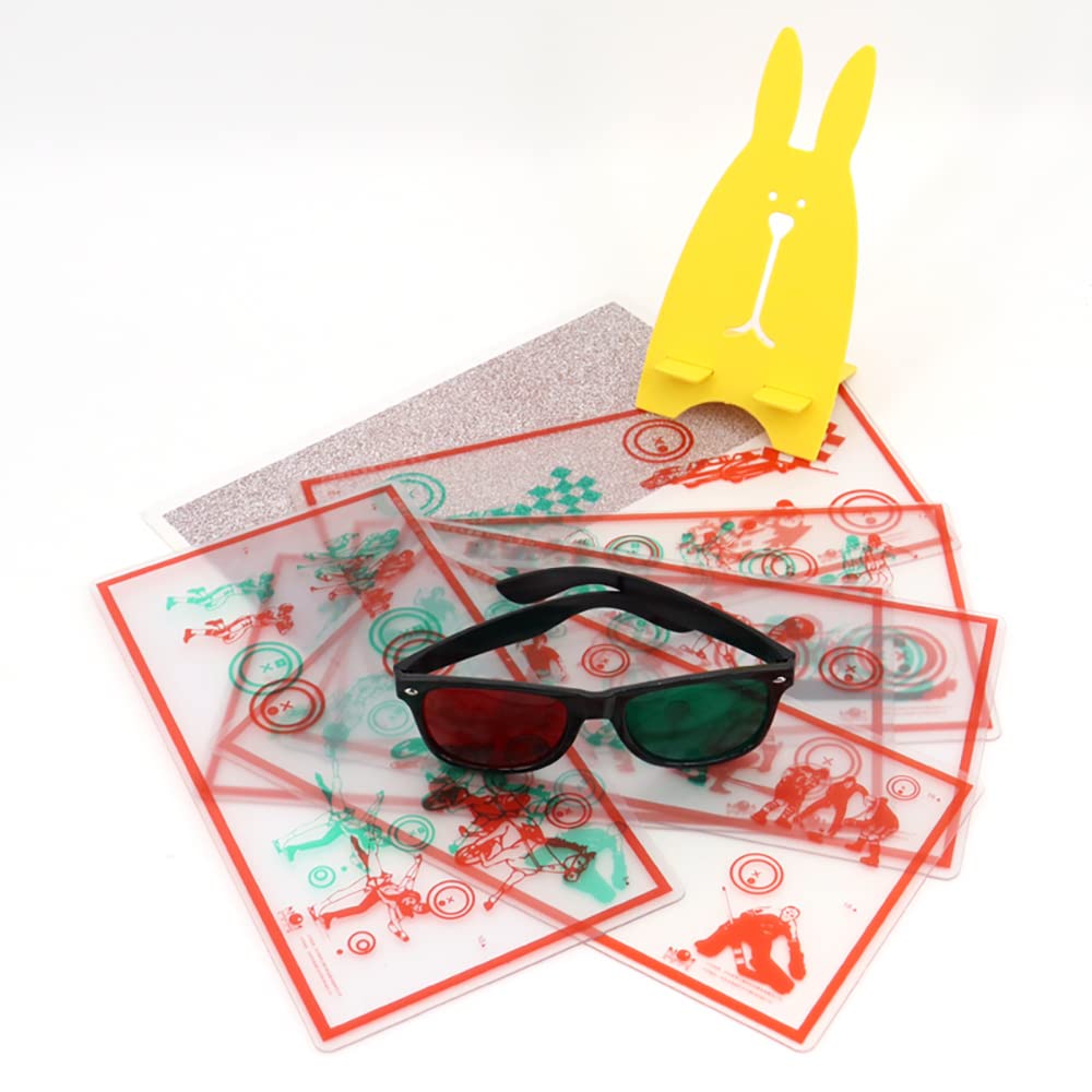 Carte d'entraînement stéréo pour correction de la vision Rouge/vert