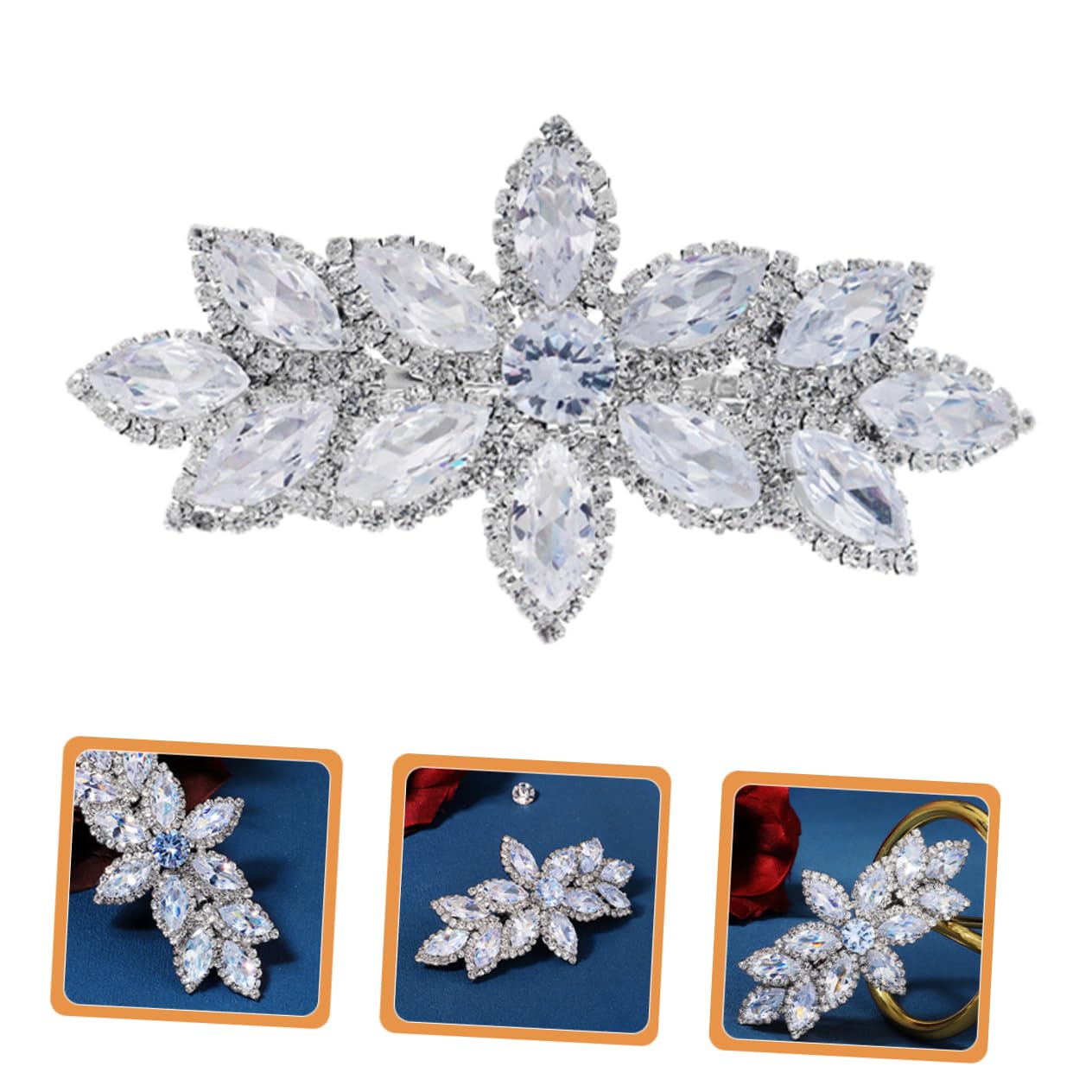 FRCOLOR 4piezas Clip De Pelo De Para Boda Horquilla De Para Mujeres y Accesorio Elegante Para y