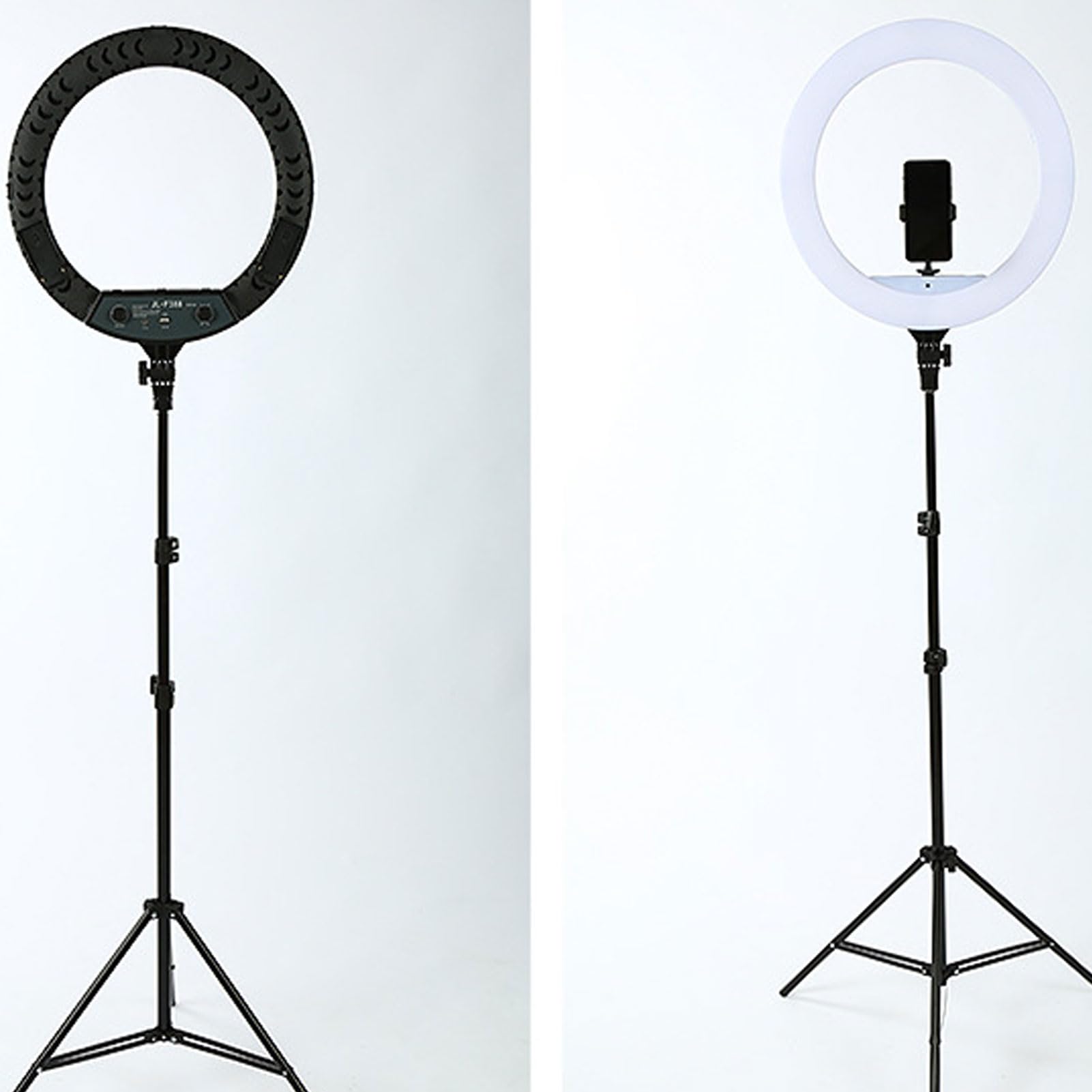 Fockety Anello Luminoso da 18 Pollici, Kit di Luci per Anelli Selfie a LED Bicolore con Supporto per Telefono e Telecomando per Selfie, Illuminazione Continua da Studio 3200K-5500K per