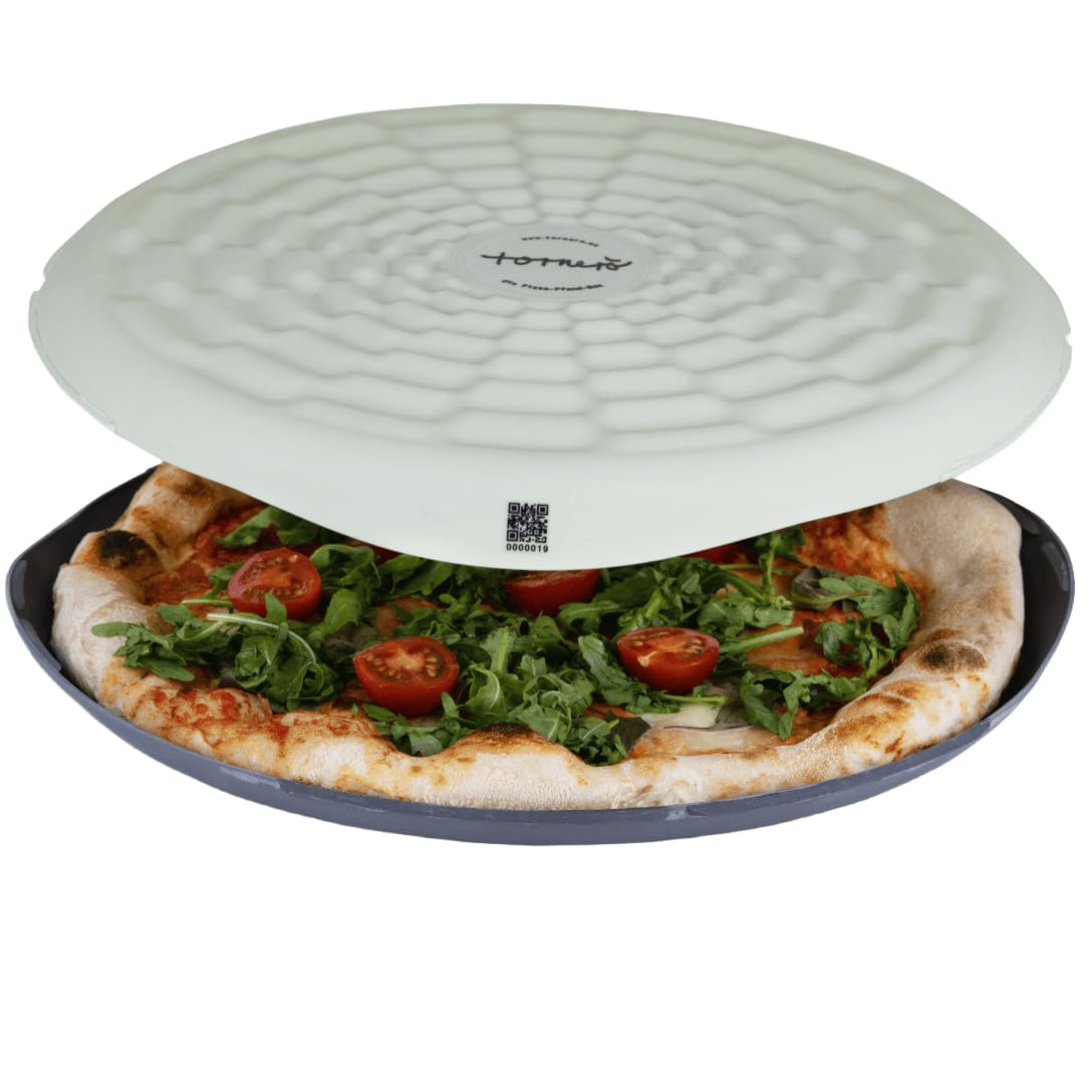 tornero - nachhaltige Pizza-Mehrwegbox 33 cm, 500x wiederverwendbar, BPA-frei & lebensmittelecht, spülmaschinenfest, ideal für Camping & Outdoor