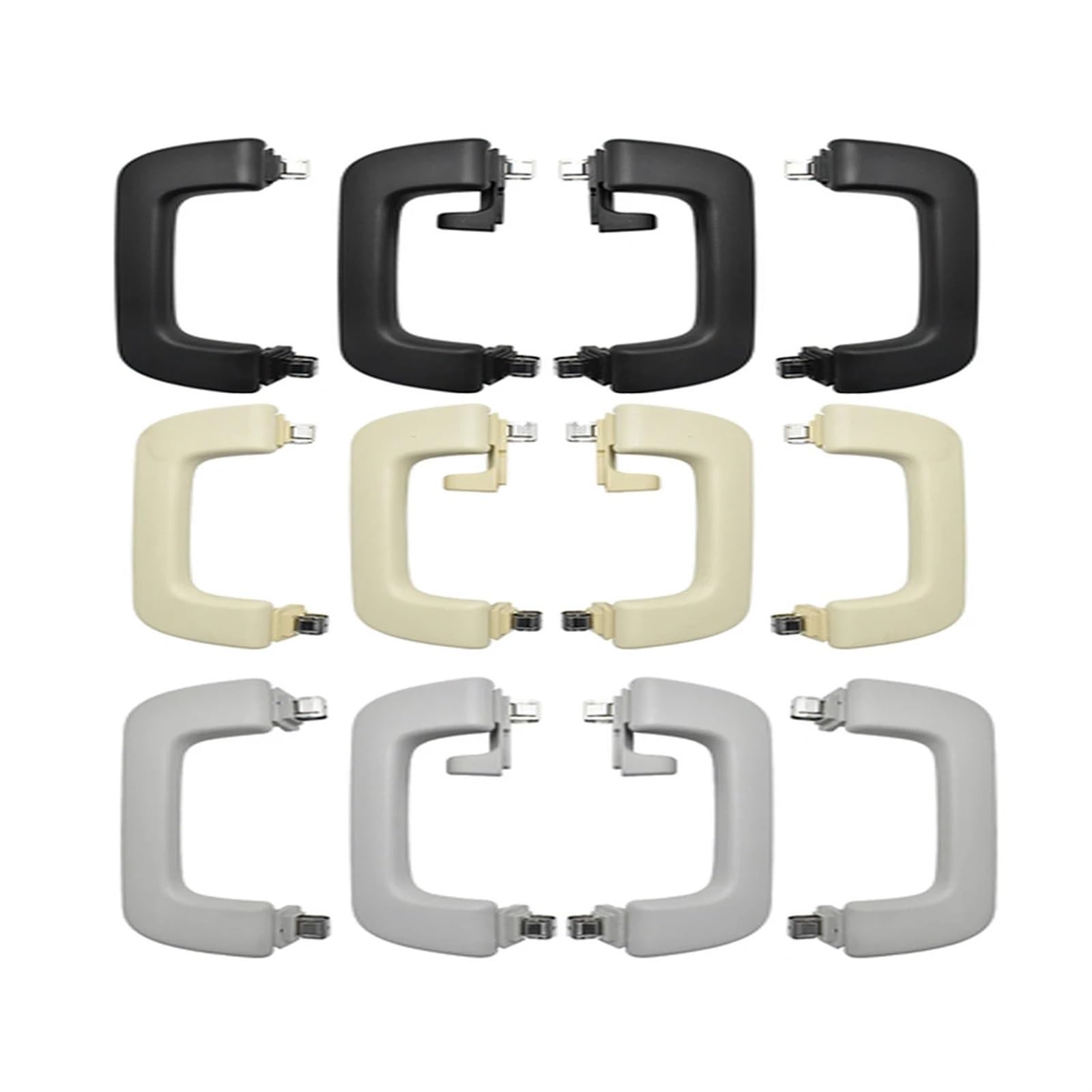 bisch Lot De 4 Poignées Intérieures Avant Arrière Droite Gauche for Toit Compatible avec Audi A4 B8 Allroad S4 A5 Q5 8R A6 C7 Avant S6 A7 8K0857608 8K0857607 (Color : 4 PCS Black)