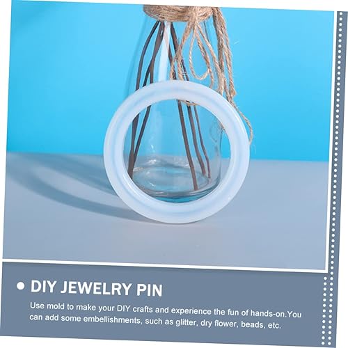 Miniatura 3 de NOLITOY 12 piezas de moldes de silicona para pulseras de bricolaje, molde de cristal epoxi, llavero, molde de resina, pulseras de joyería, moldes de