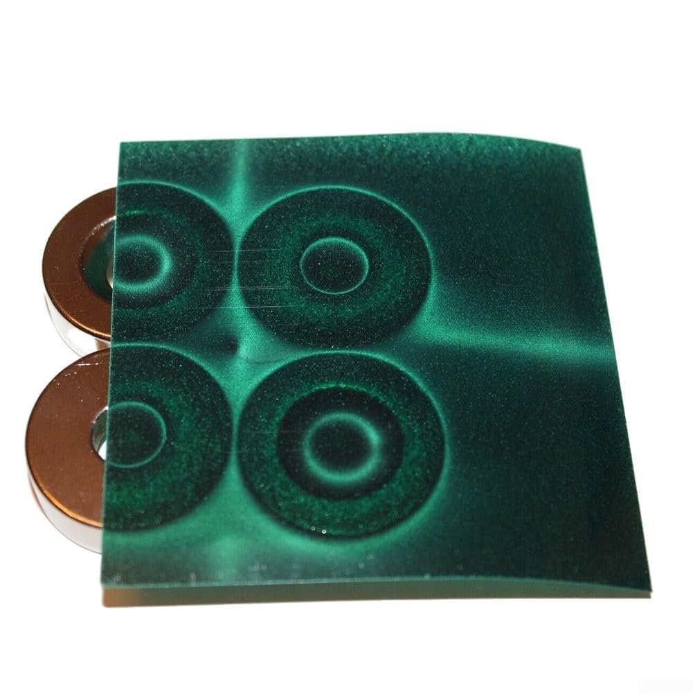 Magnetics Film d'affichage magnétique pour observateur de magnétique avec convexité ou cavité Vert foncé 100 x 100 mm