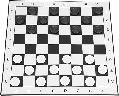 Miniatura 9 de Juego de damas de ajedrez, 13.0 x 13.0 in, juego de tablero de ajedrez con piezas enormes, gran idea de regalo para niños y niñas, divertida