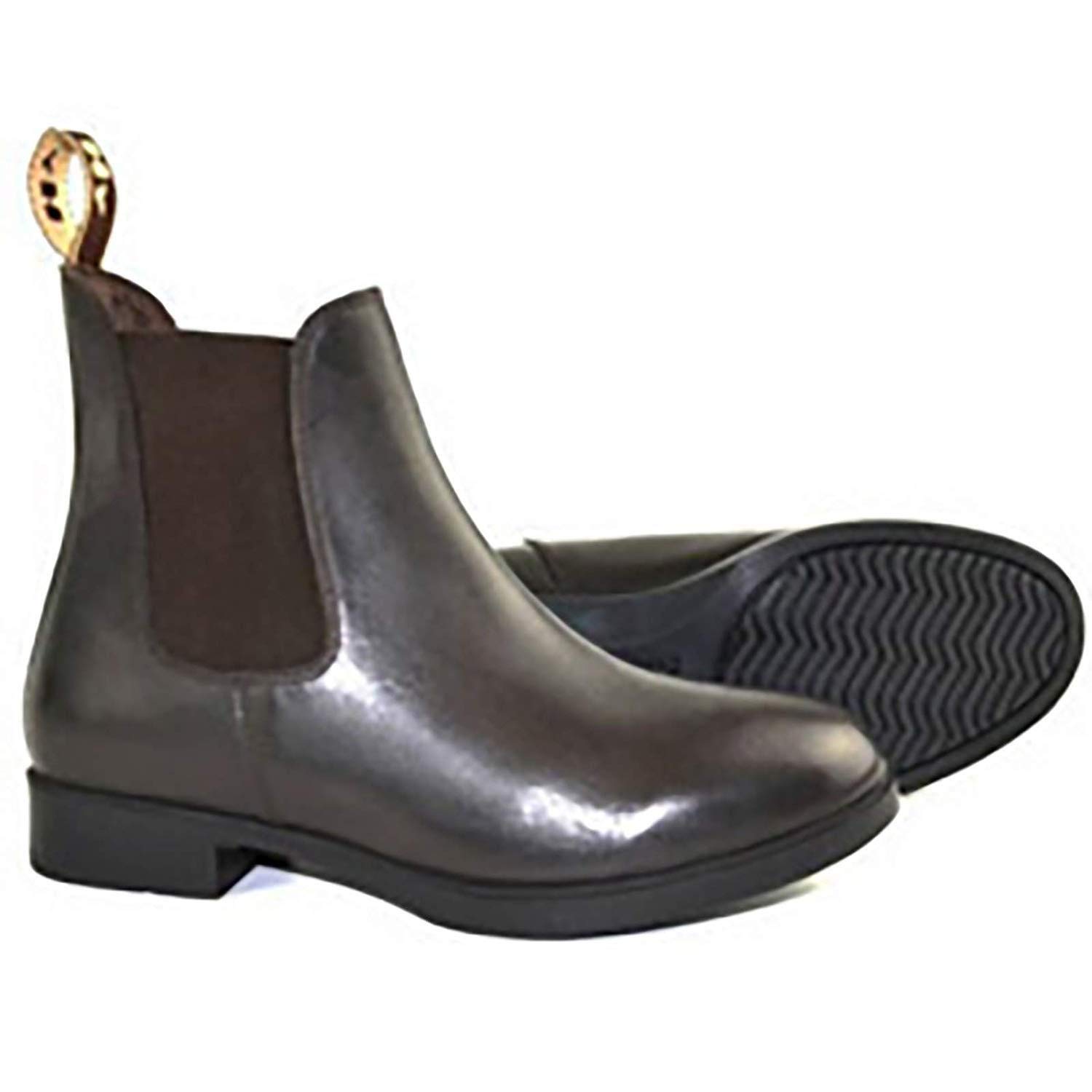 HyLAND Adults Durham Leather Jodhpur Boots (8 US) (Black)