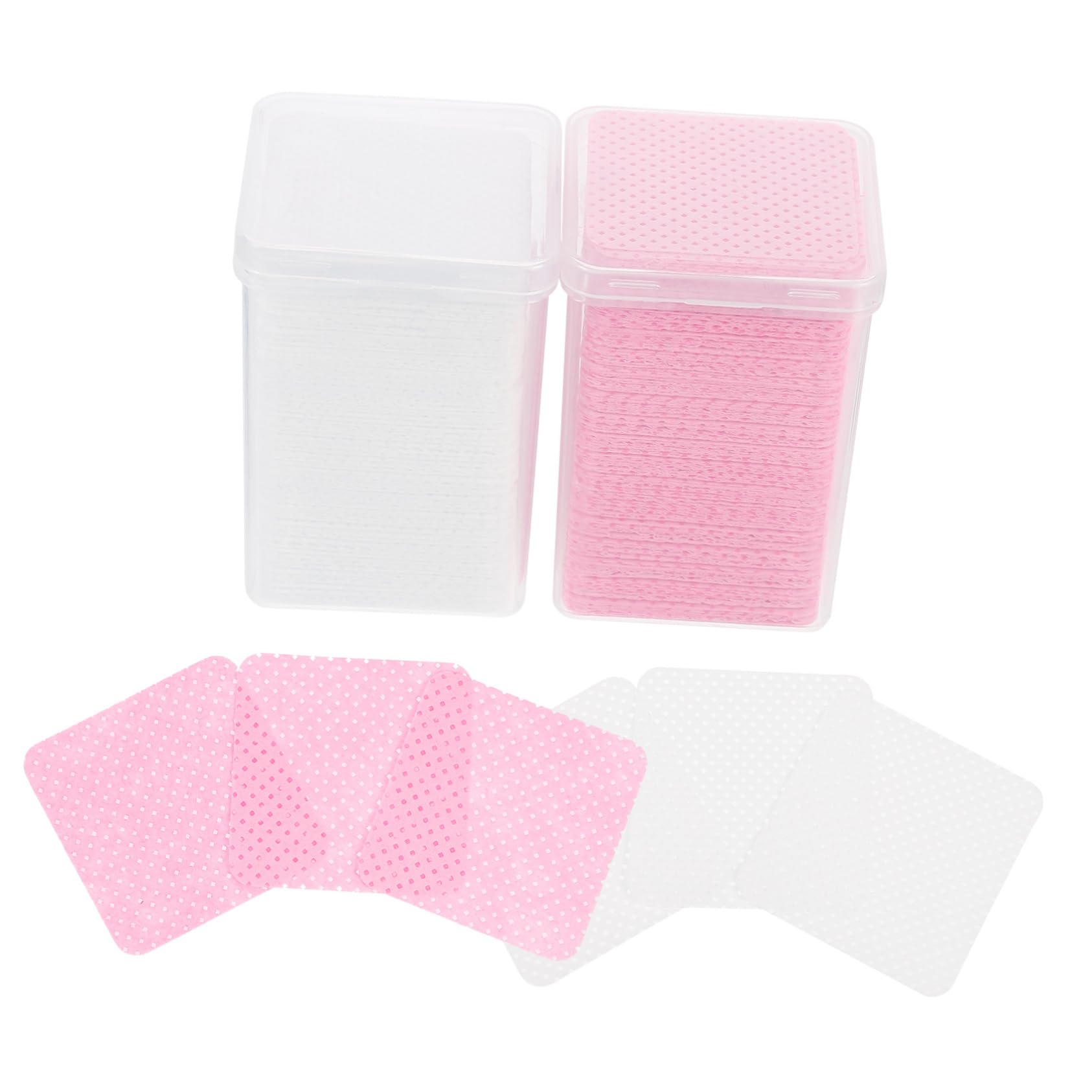 Beatifufu 400pcs Professional Eyelash Glue Cleaning Cloths Quick Safe Removal Assorted Colors for Salon DIY Use