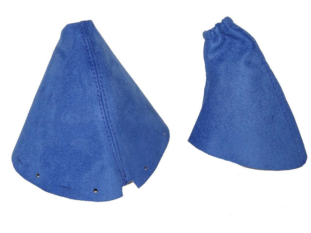 The Tuning-Shop FITS Nissan 350Z 2002-2008 Shift & E Brake Boot Blue Suede