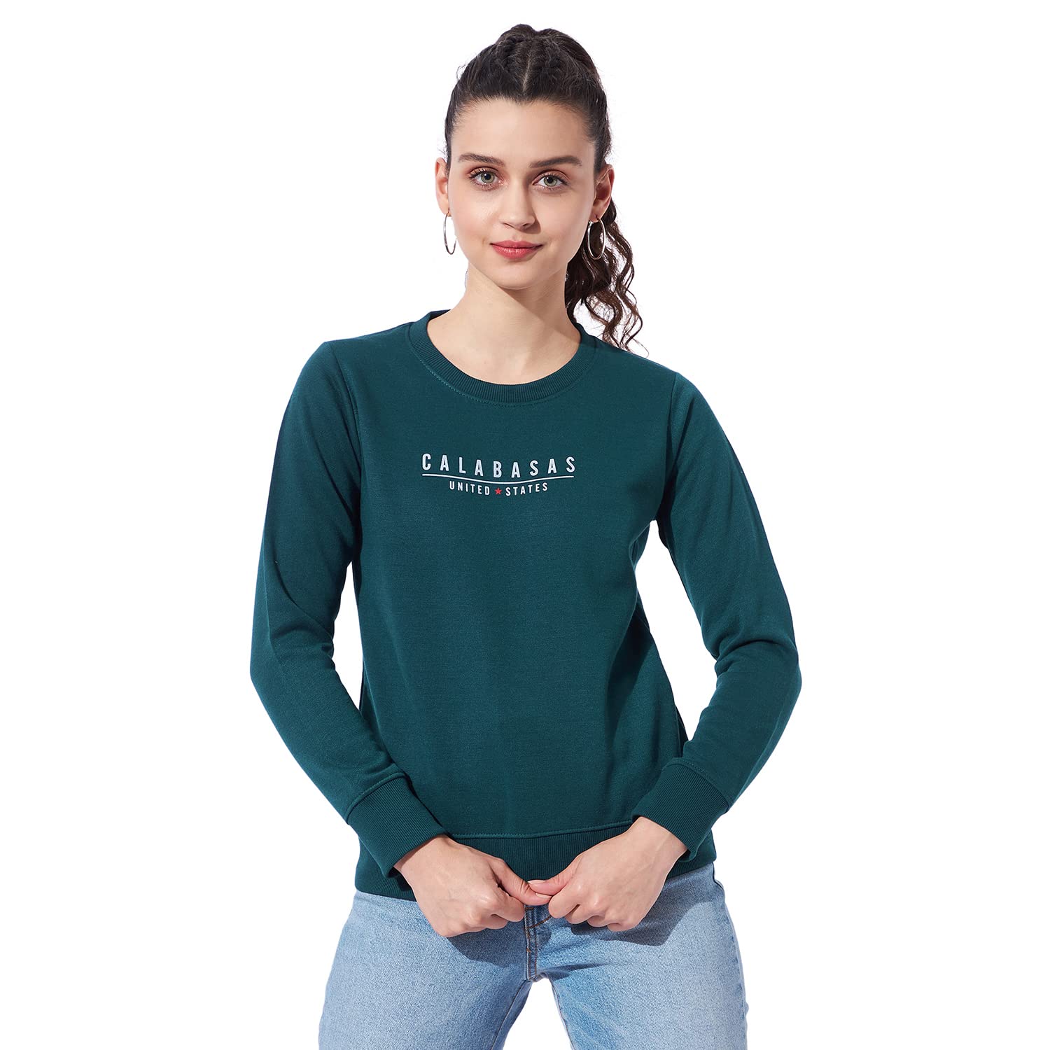 ben martin Women's Round Neck Regular Fit Full Sleeve Cotton Polyester Sweat Shirt-picture-25