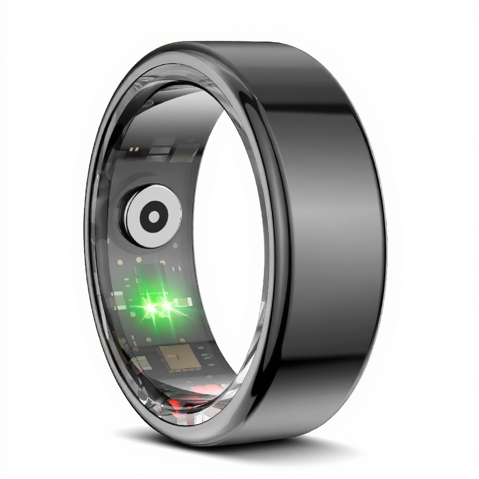 Cuifati Smart Ring Health Tracker, IP68 Impermeabile Indossabile Anello Fitness Tracker per Donne e Uomini, Fitness Sonno Frequenza Cardiaca Tracker Ossigeno nel Sangue Pedometro con App