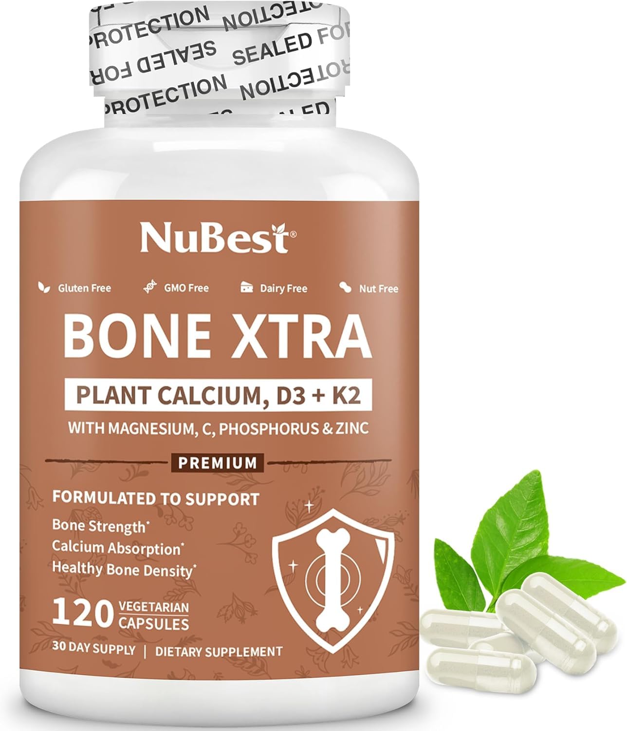 Bone Xtra for Bone Strength and Stronger Bones for Teens, Adults - 120 Count