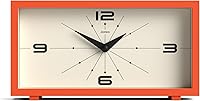Vista 11 de JONES CLOCKS® Reloj de escritorio Odeon Diseño rectangular moderno Verde Elegante aspecto retro para estante, mesa, repisa de chimenea o Eden