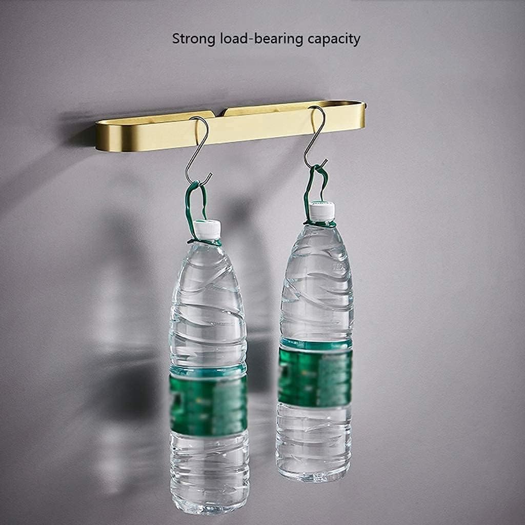 Towel Rails Bathroom Aluminum Towel Bathroom Towels Rack Wall Mounted Hanging Towel Bar Organizer Kitchen Storage Shelf Towel Rail Tower Hanger/White/40Cm The New