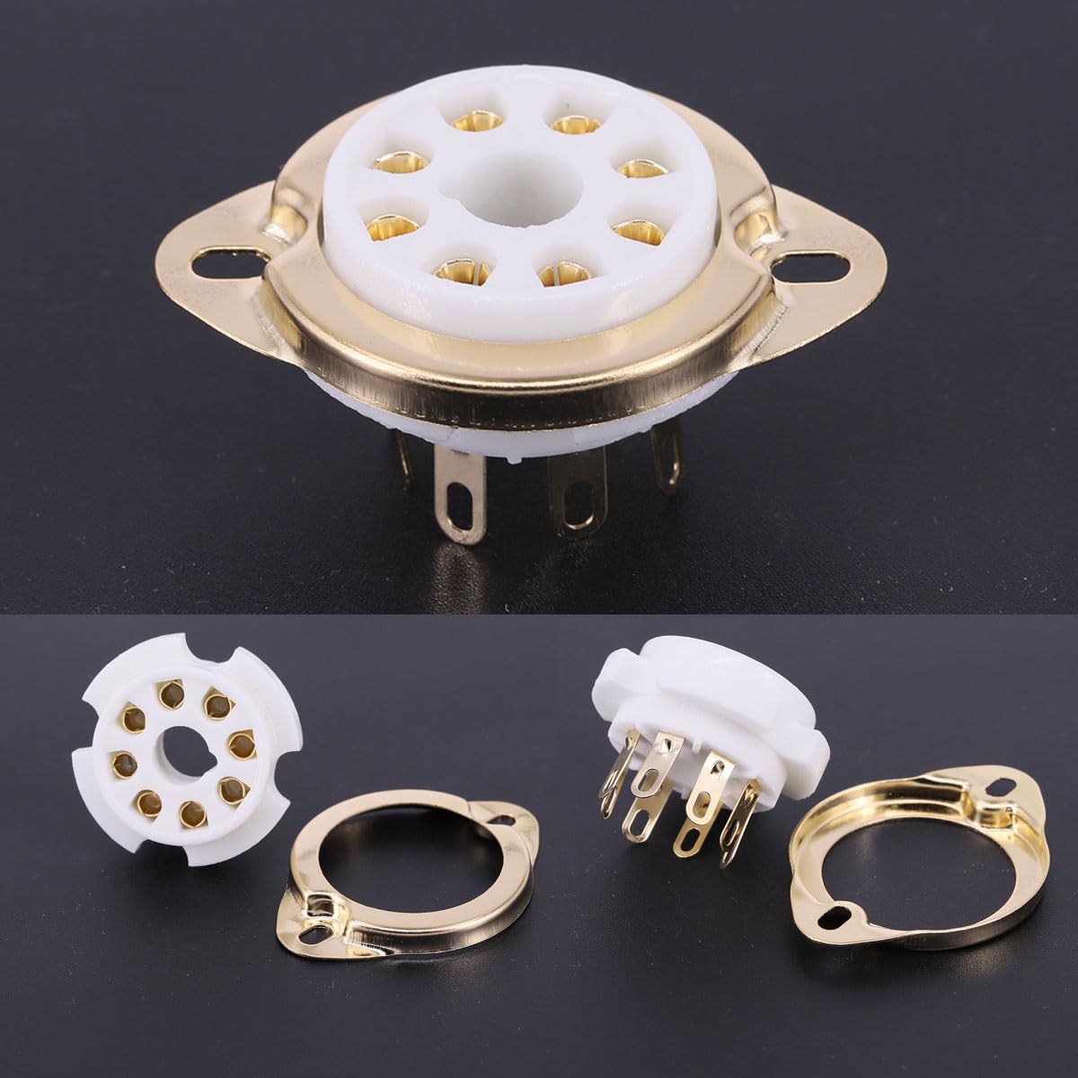Amazon.co.jp: JEMOSA 4個 8ピン チューブ ソケット K8A 8 8 A 8 