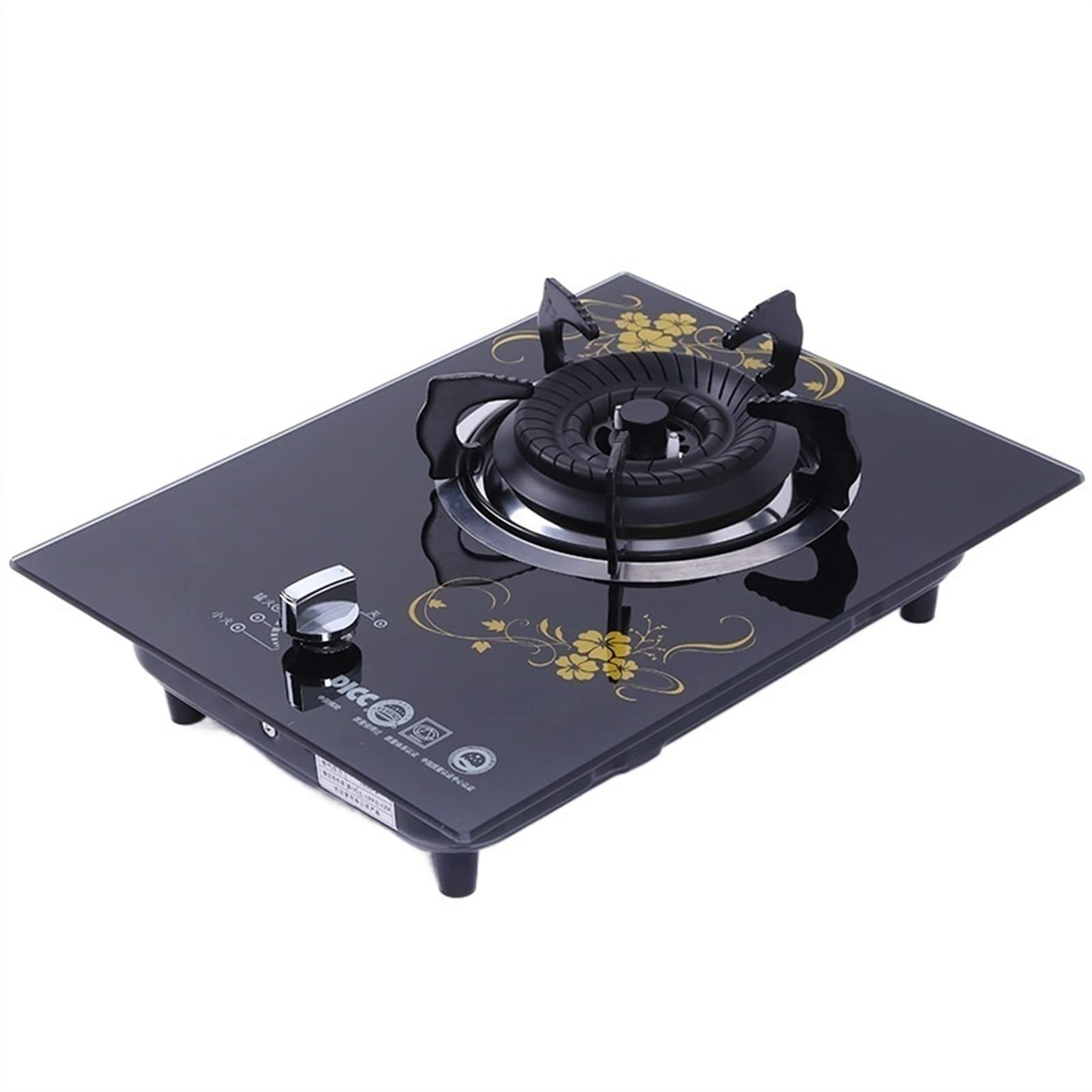 Gas Hob 3.5Kw Gas Hobs, Lpg/Ng Built-In Gas Cooktop, Tempered Glass Home Kitchen Gas Cooktop (Lpg) (Ng)