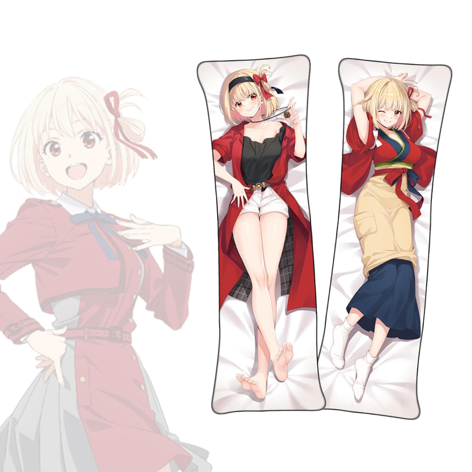 Lycoris Recoil Nishikigi Chisato Anime Pillowcase Double Sided