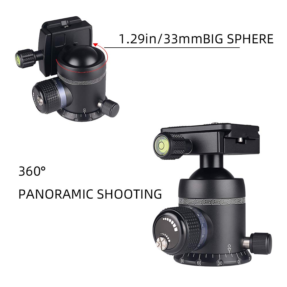 AOKA Professional 360 Degree Rotating Panoramic Ball Head
