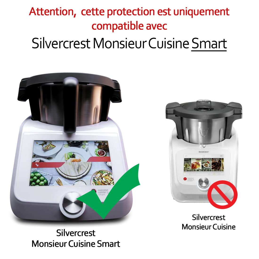 brotect Pellicola Protettiva Vetro per SilverCrest Monsieur Cuisine Connect Protezione Schermo [Durezza Estrema 9H, Chiaro