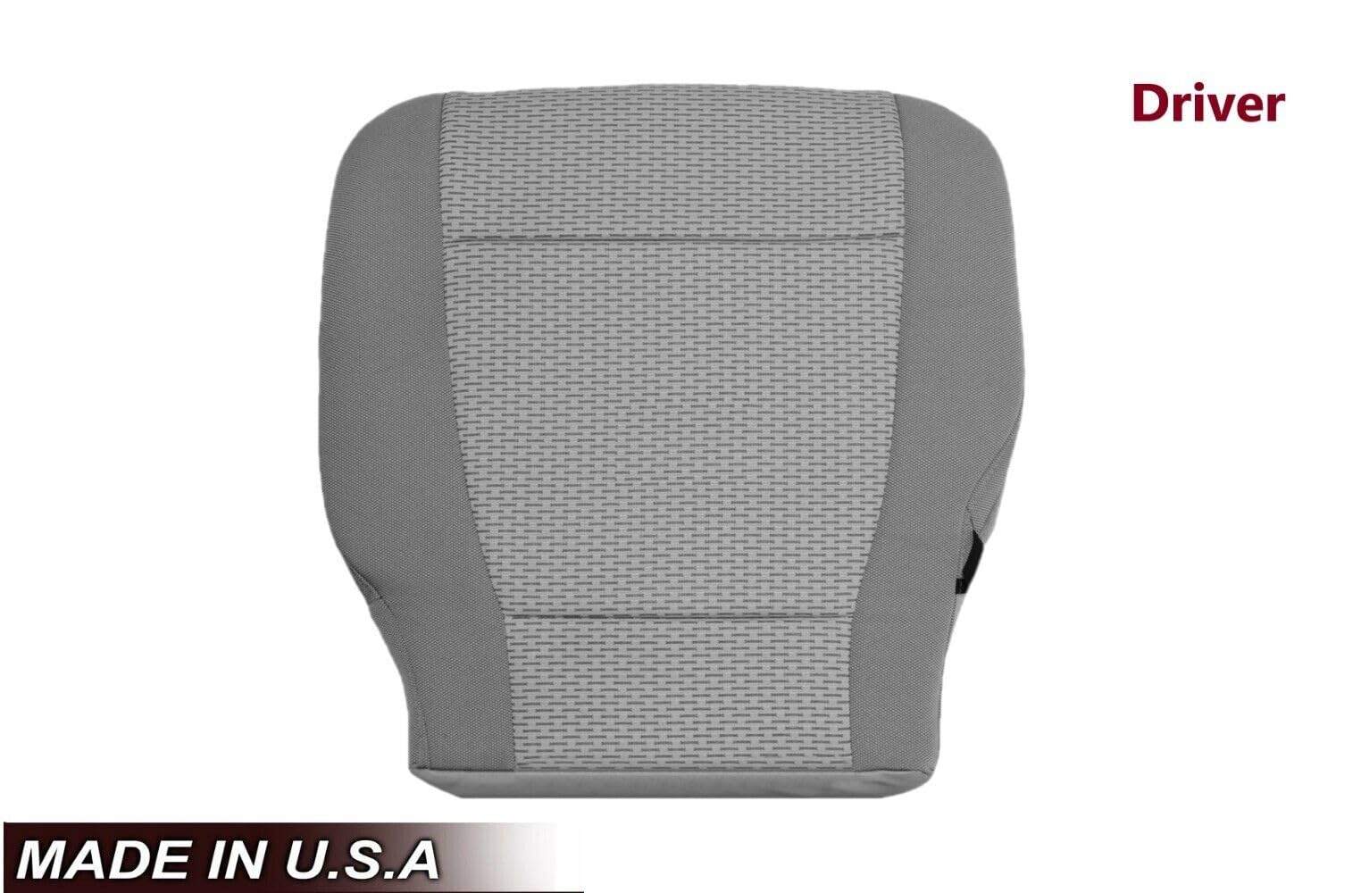 2017 2018 2019 2020 2021 Ford F250 F350 F450 F550 XLT Replacement Driver Bottom Cloth Seat Cover (Gray Cloth)