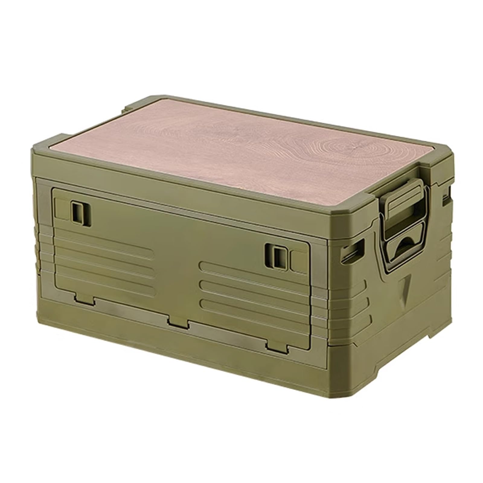 Zewnętrzna Pudełka Na Taras z Deską do Krojenia Nietrzeźwymi Uchwytami Hermetyczna Stapelna do Kempingu Domu Garażu I RV(Green,Large)