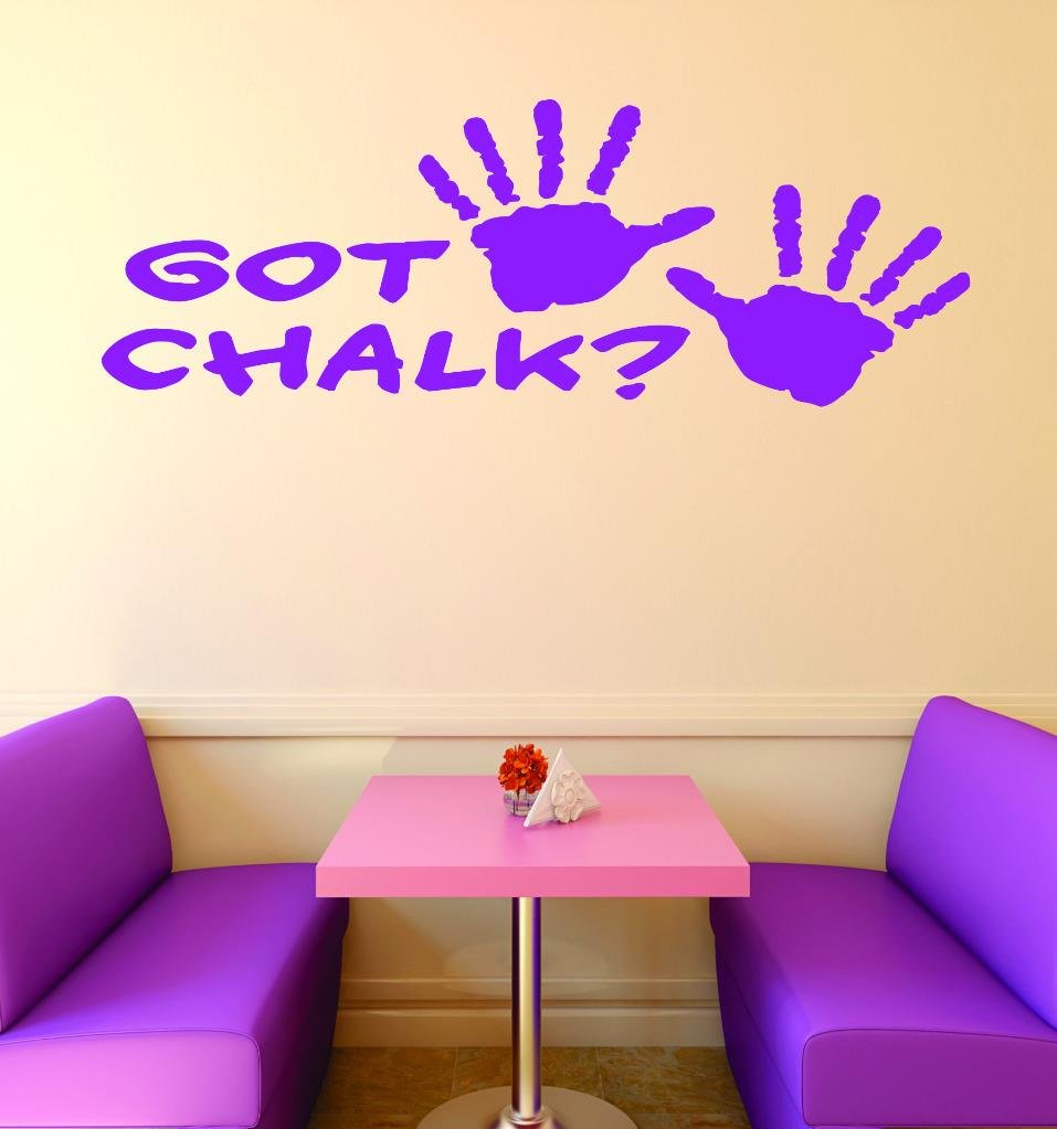 Design with Vinyl RAD V 385 2 Got Chalk Gymnastics Sign Teen Girl Bedroom Decoration Picture Art Home Decor Decal, 16" x 32"