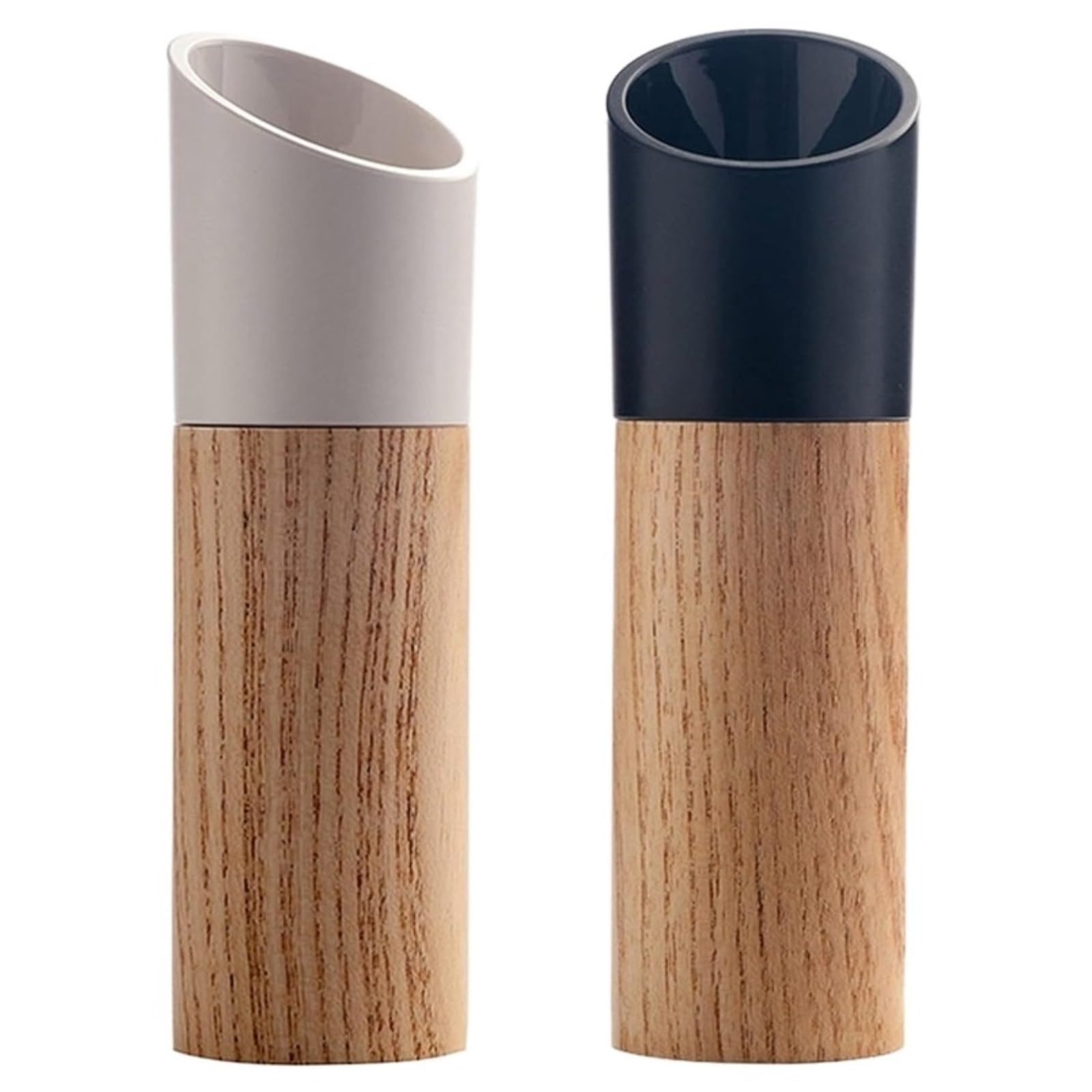 Mühle Für Salz Pfeffer Salz- und Pfeffermühlen-Set, Salz- und Pfeffermühlen-Set aus Holz, nachfüllbare Pfeffer-Gewürzmühlen Gewürzmühlen Küche