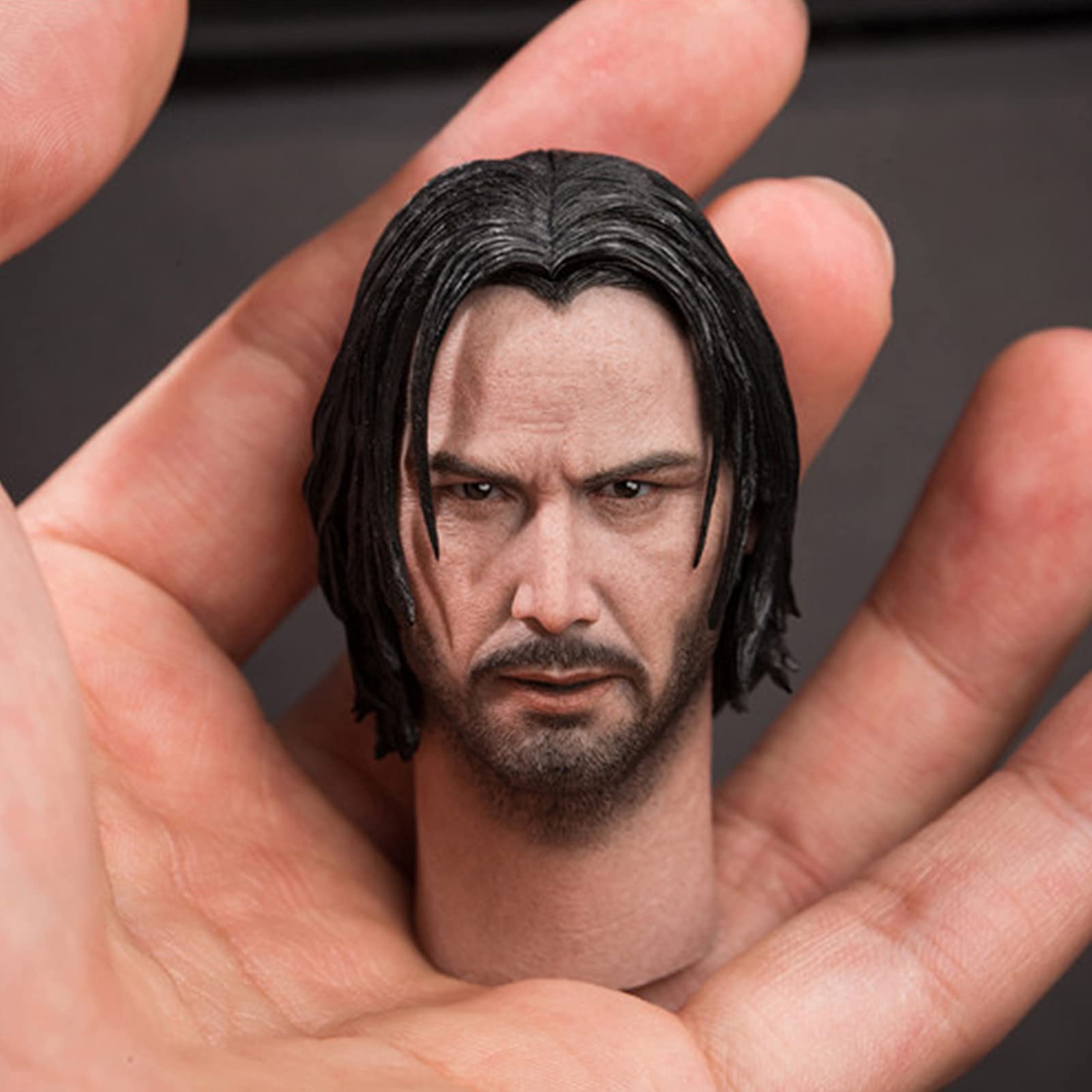 Amazon | 1/6スケール男性フィギュアヘッドスカルプトハンサムタフガイ