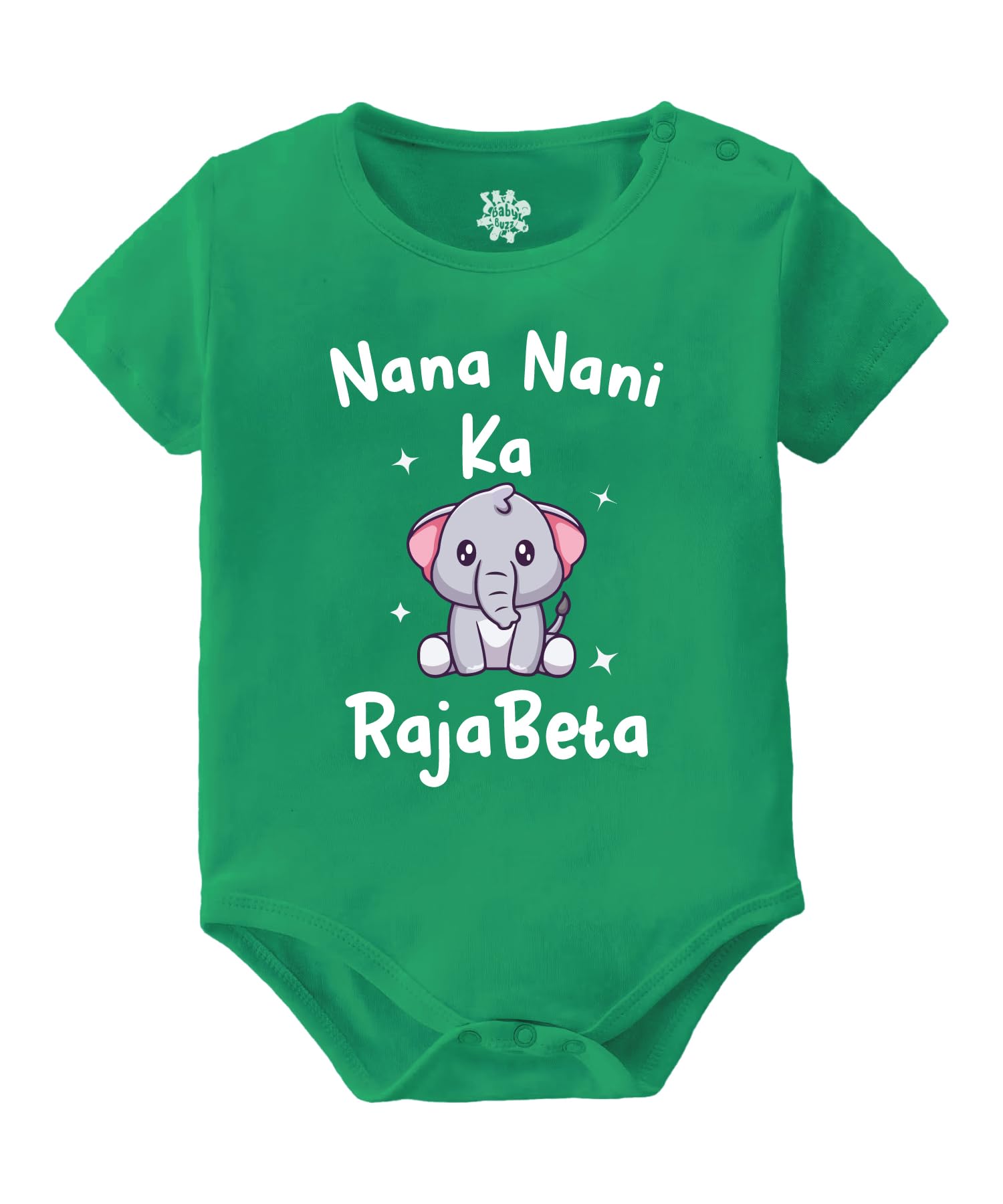 Newborn Clothes Dress For Baby Boy Nana Nani ka Raja Beta Printed Romper