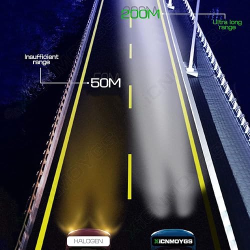 Miniatura 7 de Compatible con bombillas para faros delanteros Ford Fiesta 2011 2012 2013, haz alto 9005 + bombillas H11B de haz bajo, 6000 K, reemplazo de lámpara