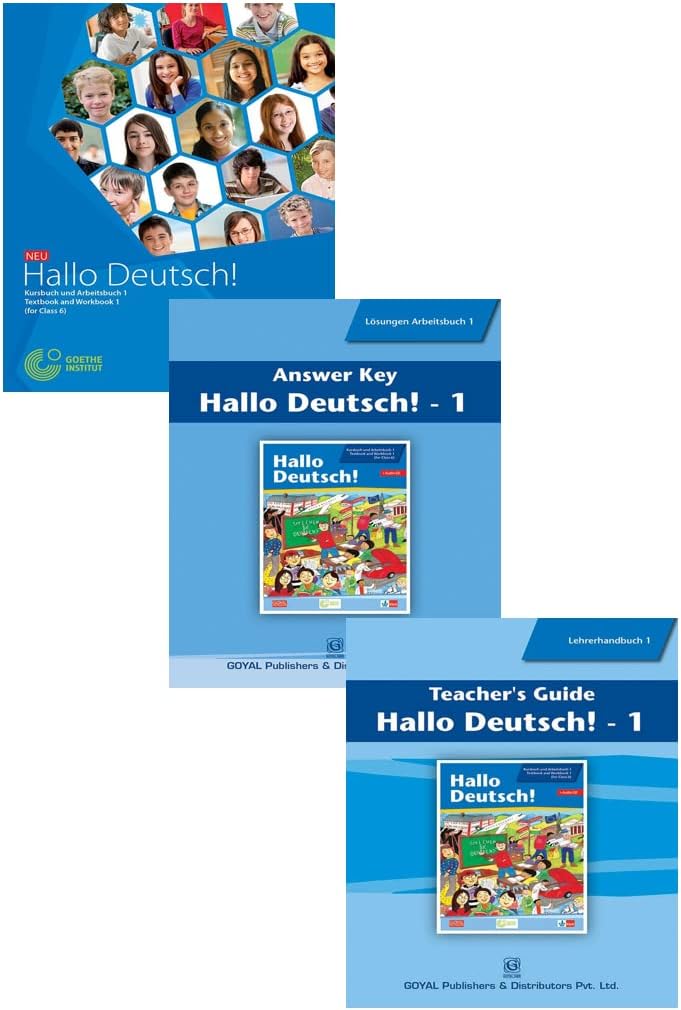 Hallo Deutsch 1 Textbook + Workbook+Answer Key+Teacher Guide