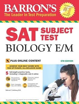 SAT Subject Test Biology E/M with Online Tests Barrons Test Prep